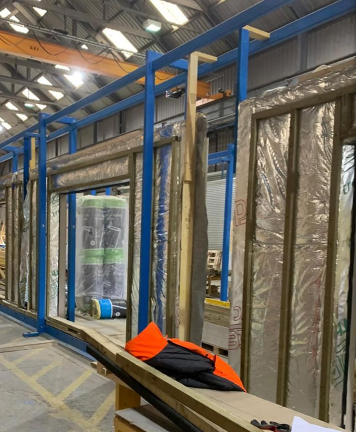 Offsite timber frame manufacturing Wales
